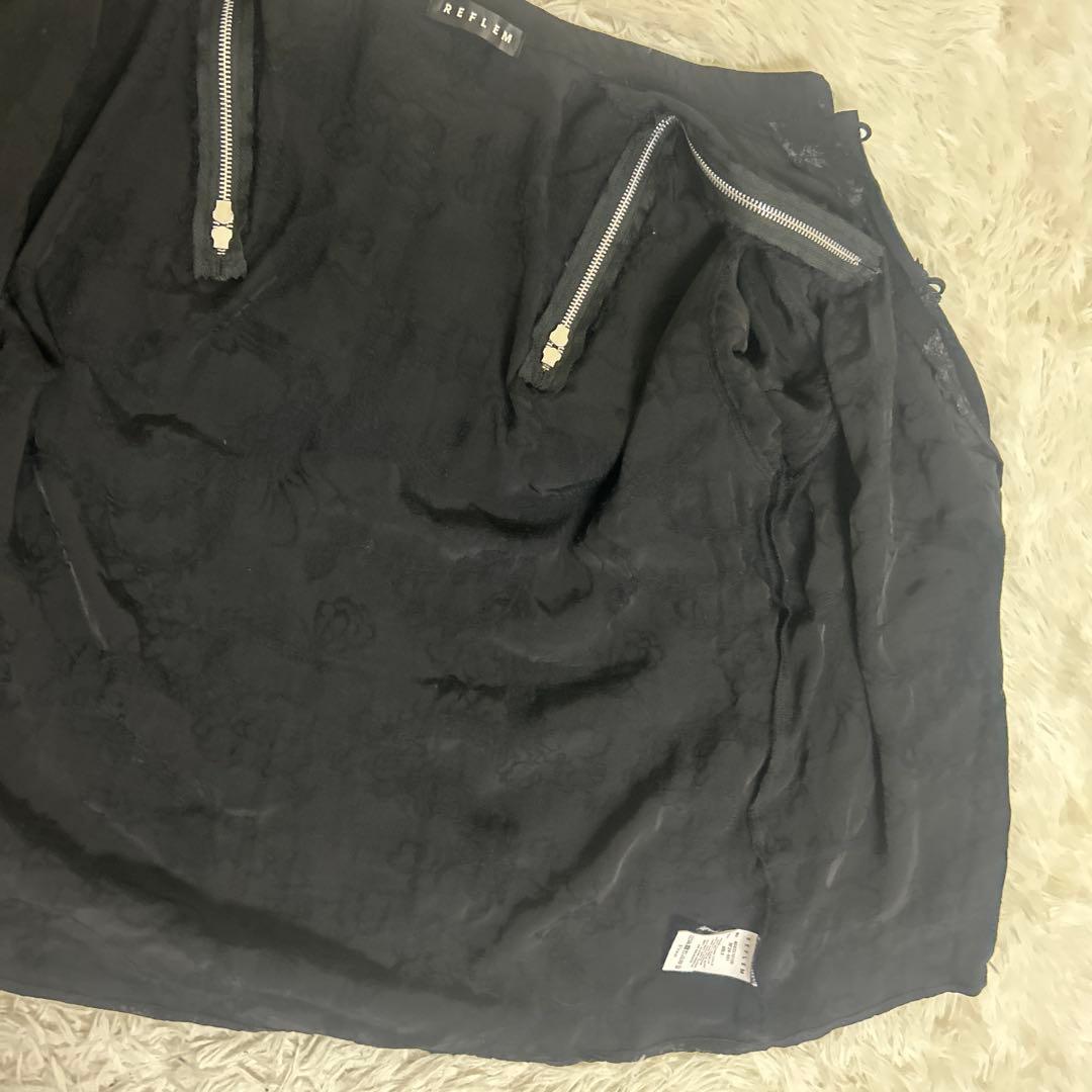 ♡美品♡ REFLEM ショルダー　ZIP 総柄　チャイナ　シャツ レフレム