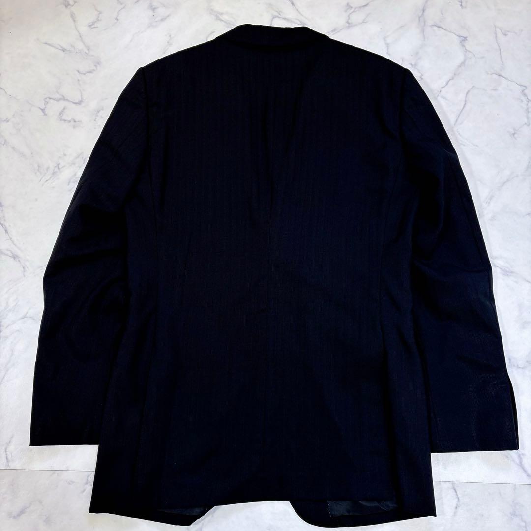 美品 バーバリー ブラックレーベル ブラック スーツ 42R L 裏地モノグラム