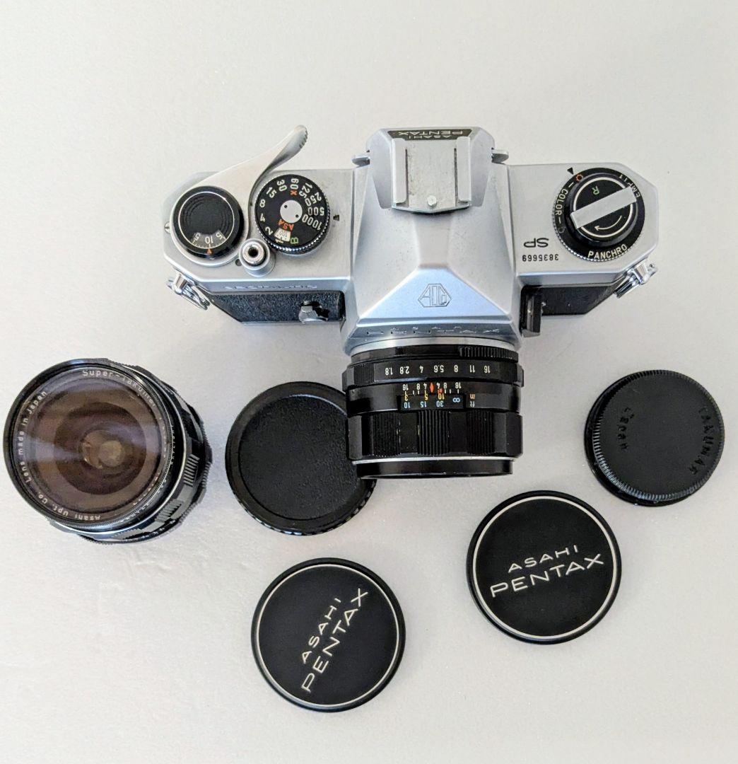 オールドレンズ 2本付 人気モデル アサヒペンタックス SP 一眼レフ