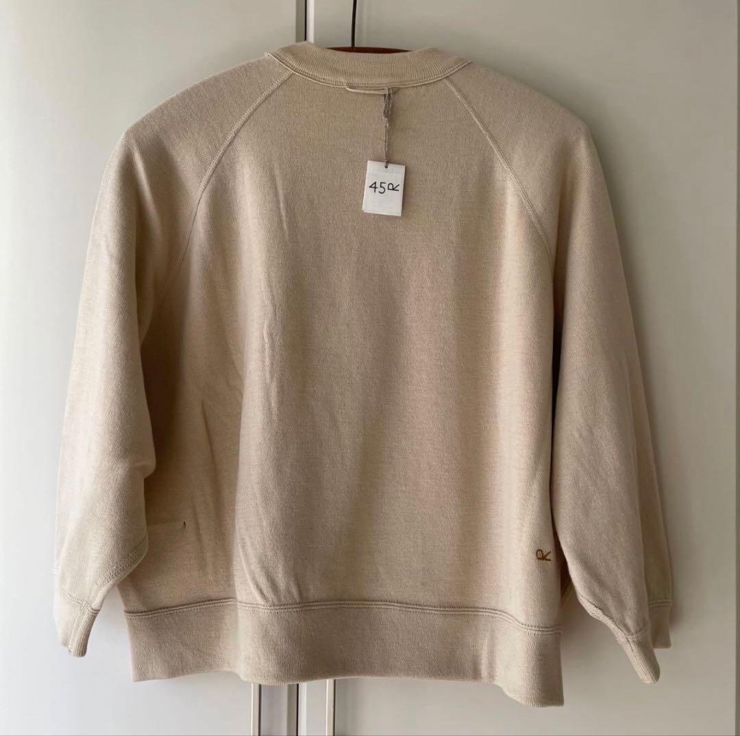 45R スムースのドルマンTシャツ　スウェット　ニットソー　生成　2024AW