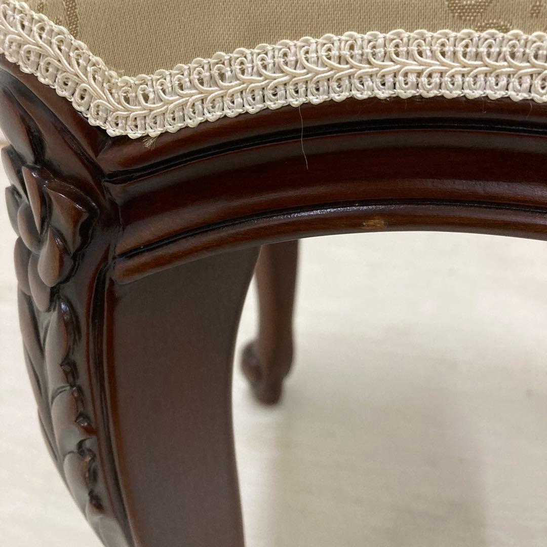 クラシック　猫脚　スツール　オットマン　椅子　ベンチ　A