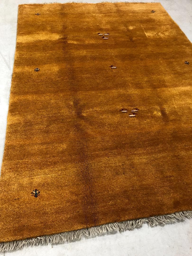 ギャベ イラン産 167×243 黄 K-30