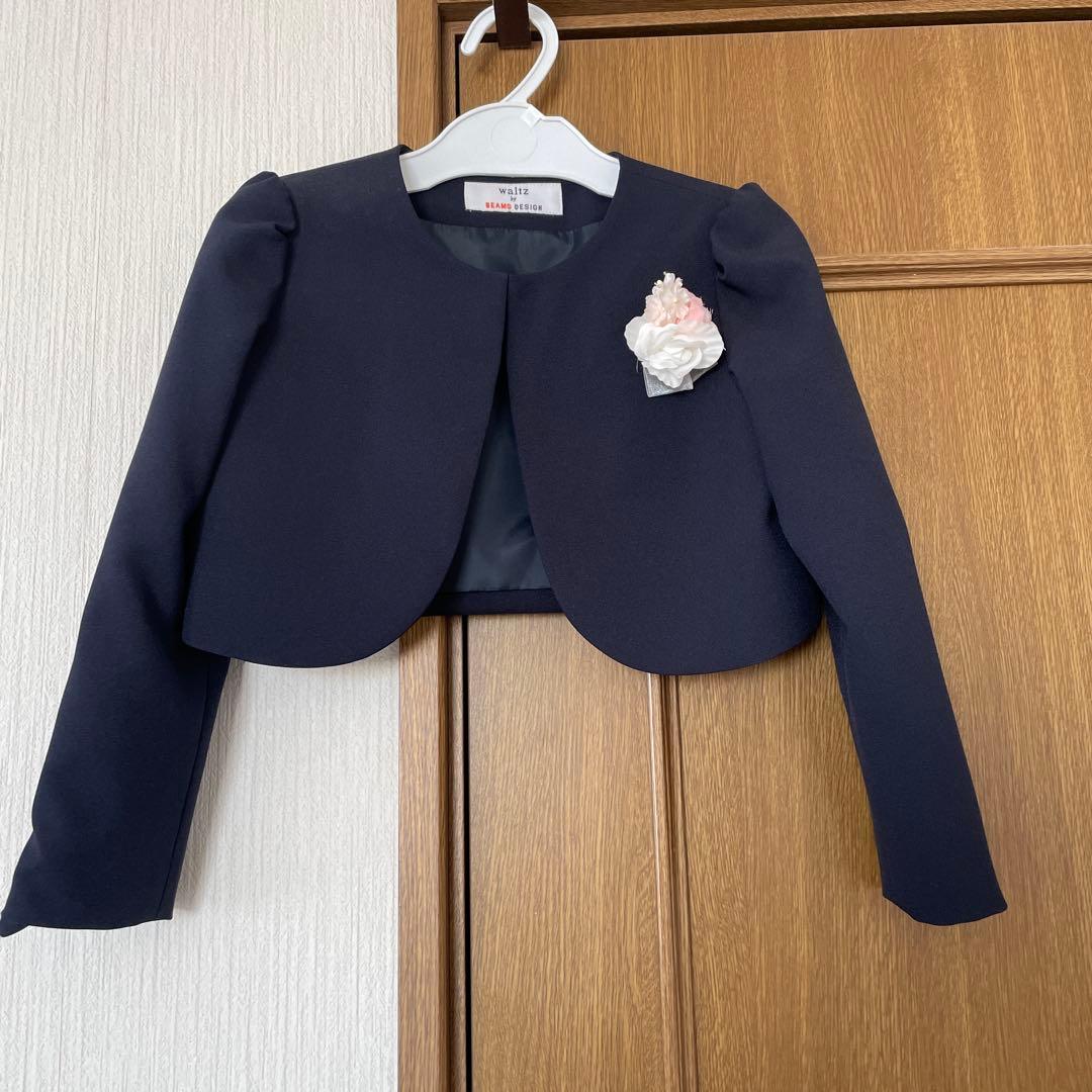 美品★ BEAMS 女の子　フォーマル　120 ネイビー・ピンク　卒園式　入学式