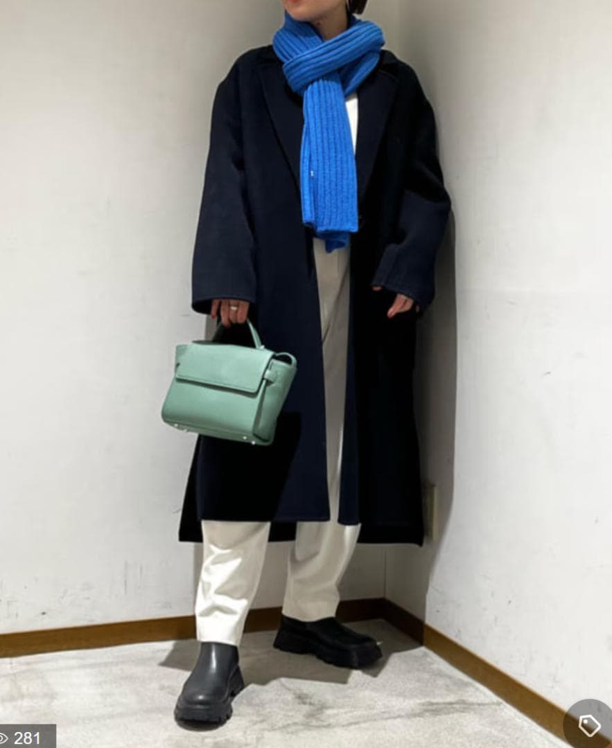 22aw Beauty & Youth テーラード リバーコート M