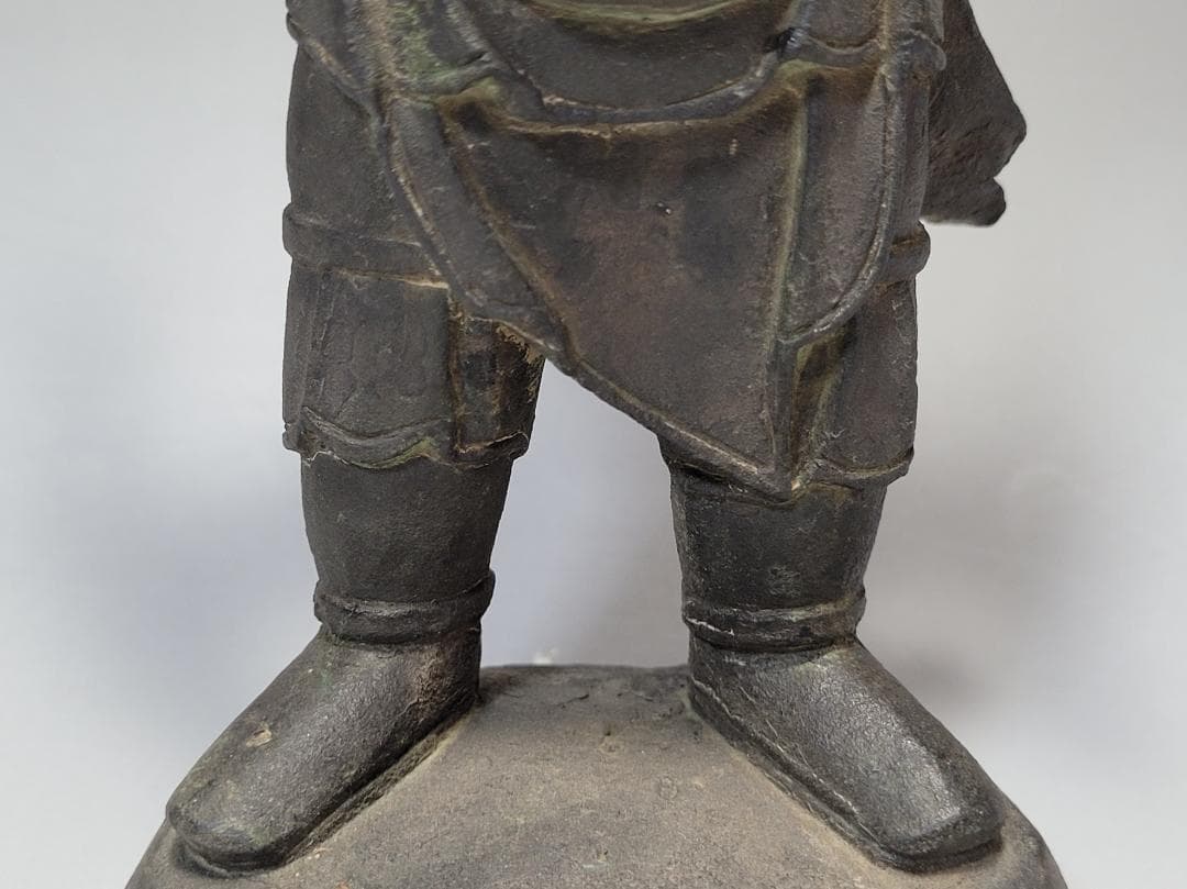 古銅 将軍像 明清時代 高さ約20.1cm