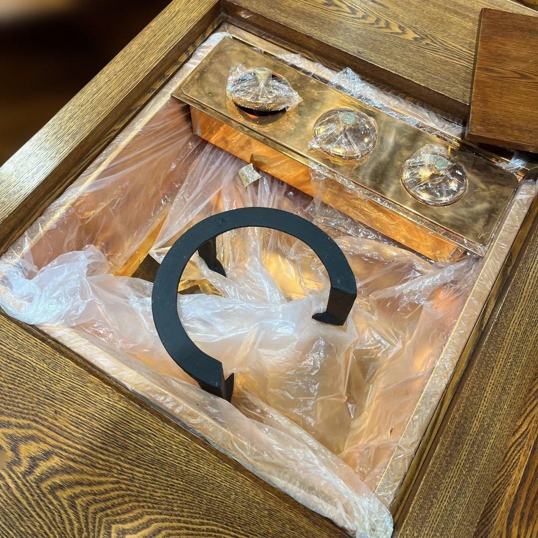 【引出し付】囲炉裏ダイニングセット◆程度良好◆