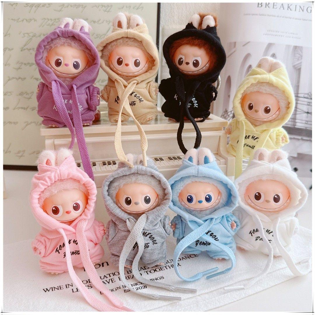 わかばあば様 LABUBU イニシャルラブブ 10cm 着せかえ つなぎ 10点