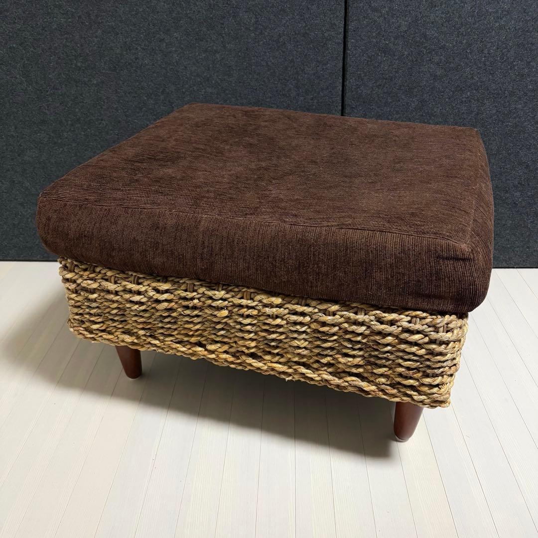 アバカ　オットマン　北欧　リゾート風　アジアン　スツール　ウォーターヒヤシンス