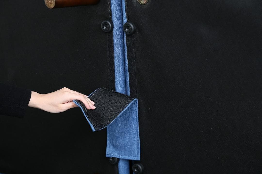 Colton リクライニング式ソファベッド 分割式　デニムカラー