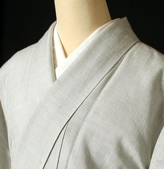 7651■ 正絹真綿紬　松葉の刺子　お洒落附下　美品