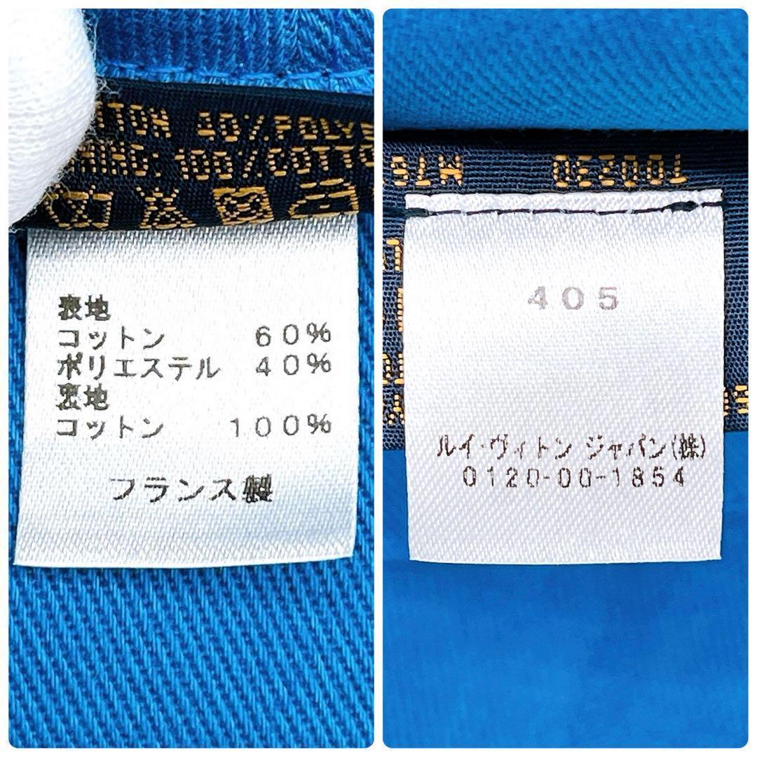 極美品 ルイヴィトン M76213 シャポー モノグラムデニム ハット ホワイト