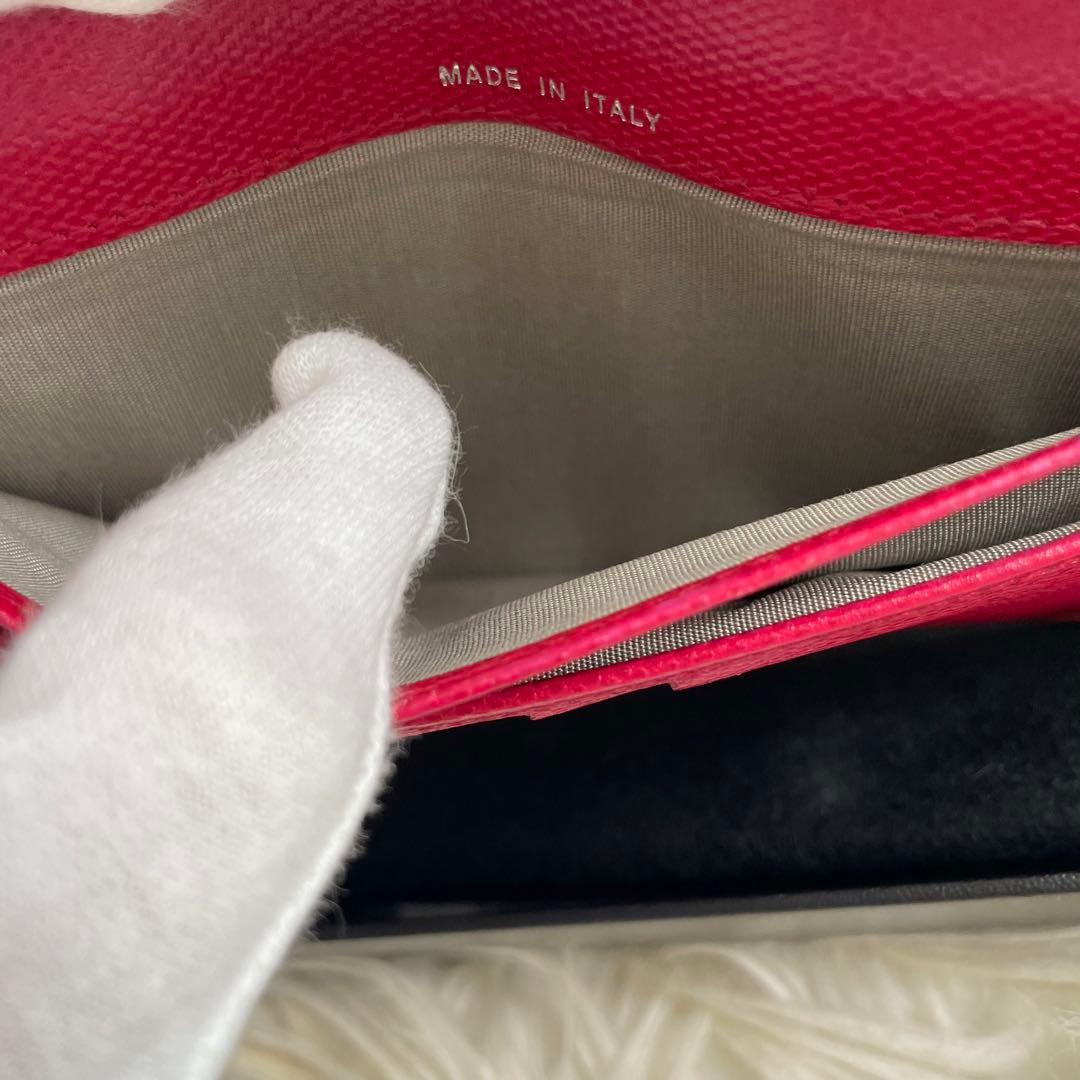 希少 CHANEL 二つ折り 財布 ココマーク ピンク 正規品