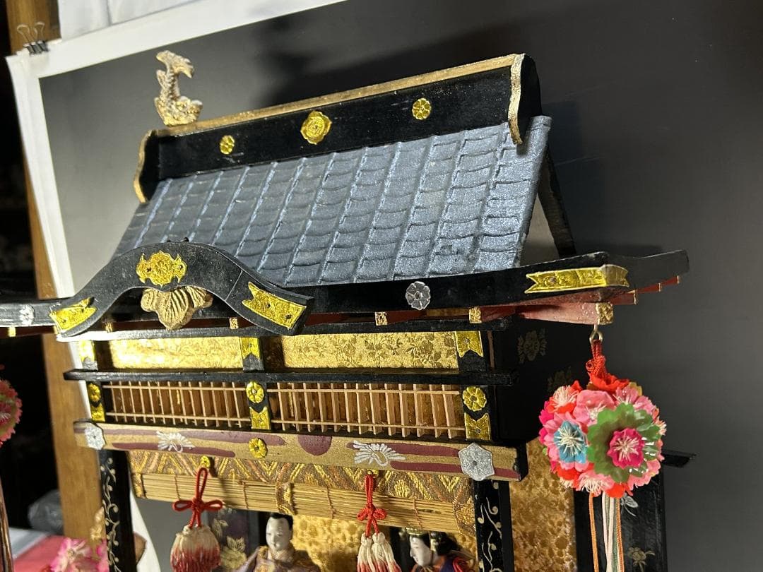 雛人形セット 雛御殿　雛手毬　ひな祭り　時代　ビンテージ　日本人形　御所人形