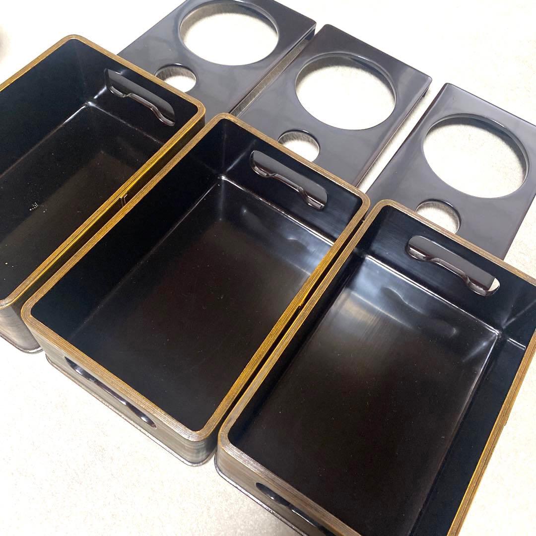 能登輪島塗　煙草盆　タバコ盆　喫煙具　莨盆　灰吹　茶道具　昭和アンティーク　お盆