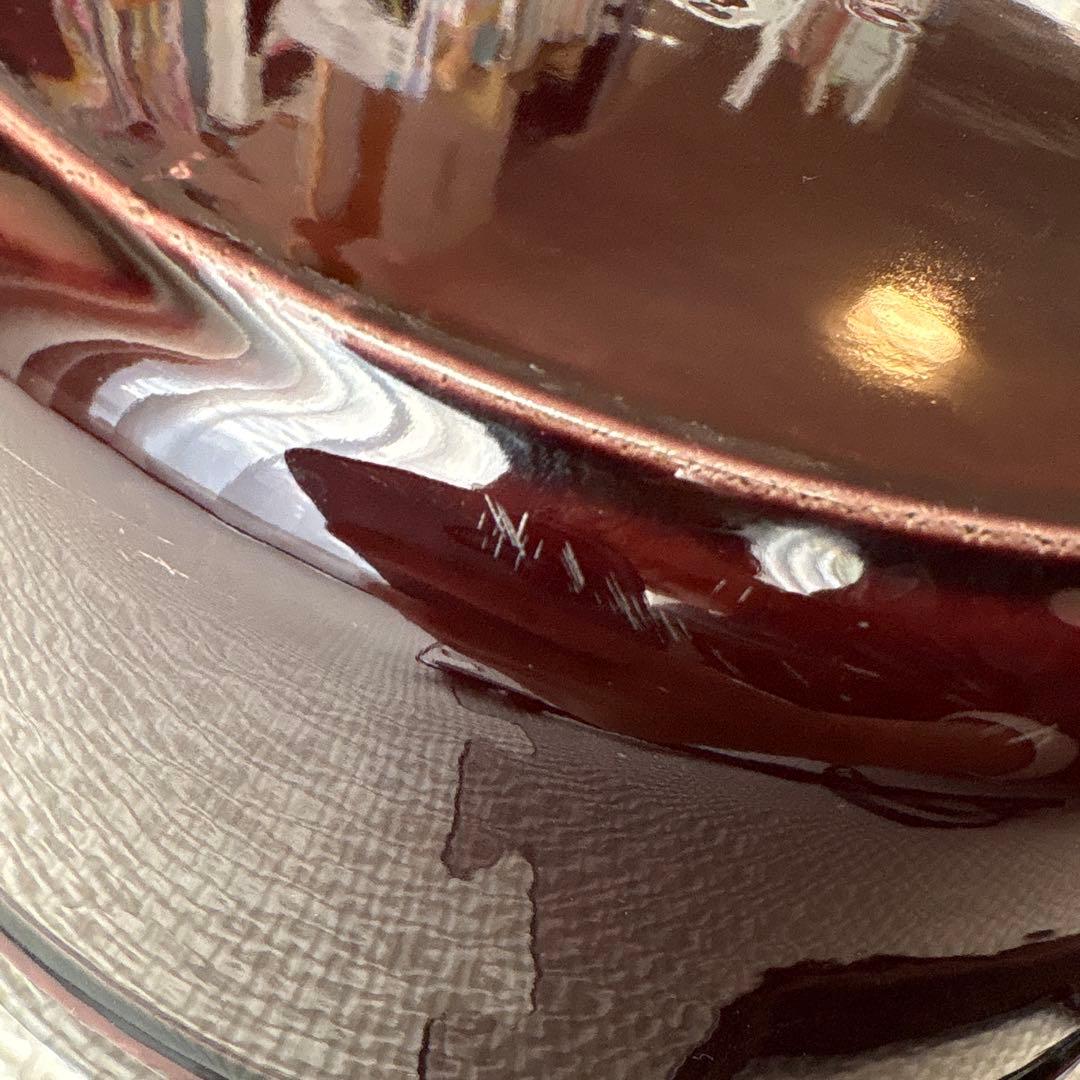 STAUB ストウブ ラウンド ココット 24cm オーベルジン ナス　箱あり