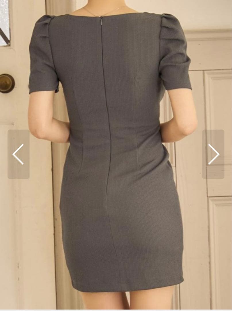 フロントジップワッフルタイトミニドレス/キャバドレス/JEWELS/ジュエルズ