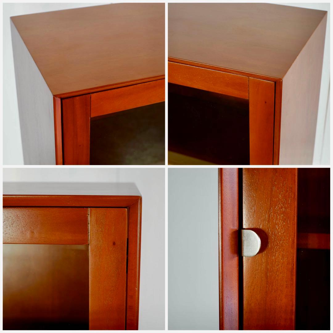 B 新品 北欧 キャビネット 飾り棚 リビング収納 ガラス 本棚 サイドボード