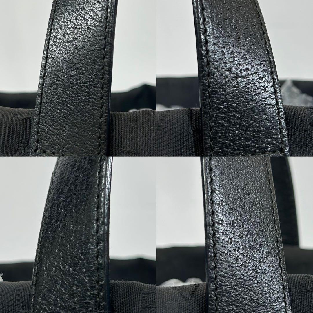 【美品/付属品完備】ブルガリ トートバッグ サークルロゴ ポーチ付 黒 A4可