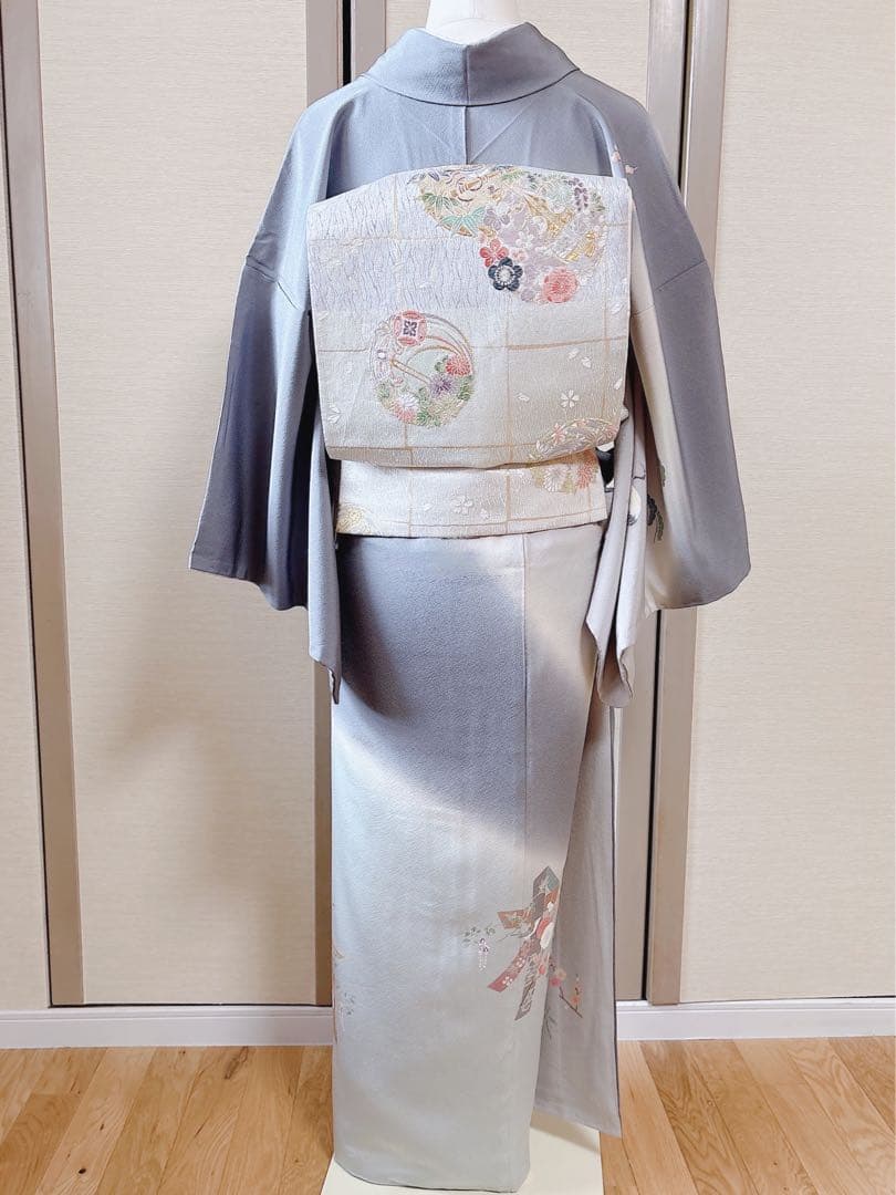 美品　田村哲彦　訪問着　フルセット　裄68 本加賀友禅 卒業式　入学式　M S