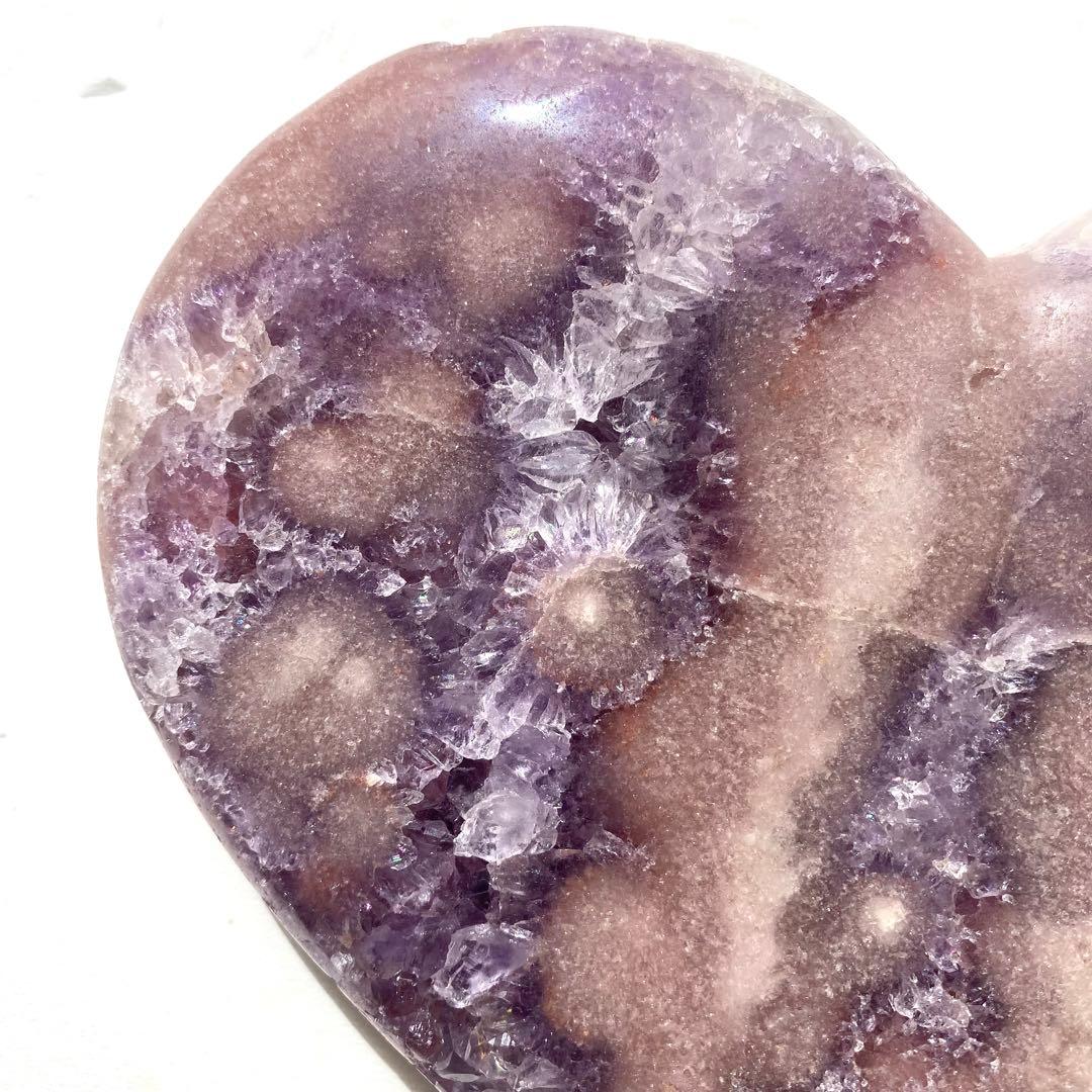 ★★★破格 最終特価【 特大 ピンクアメジスト 原石 ハート 1.54kg