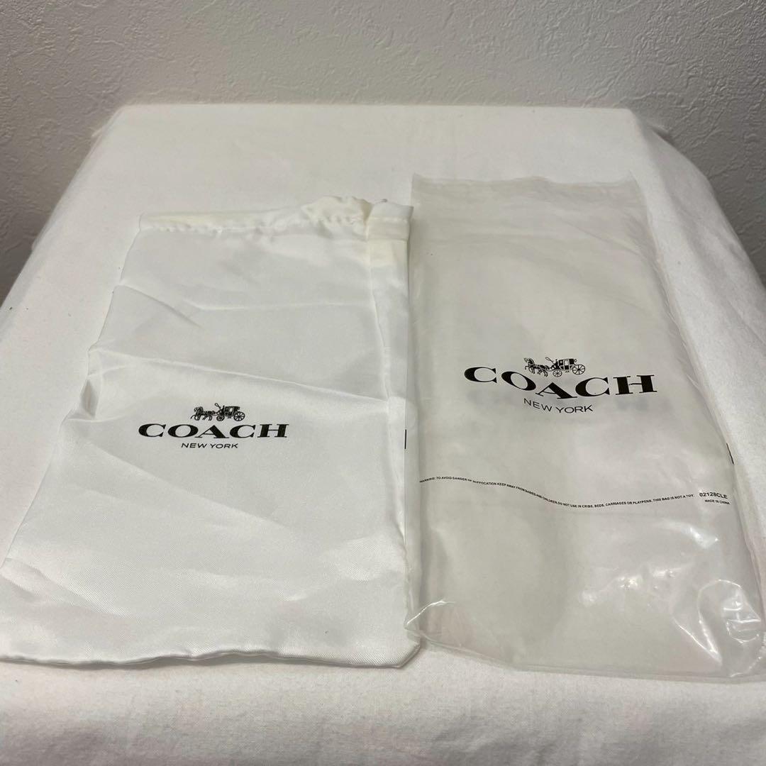 COACH/コーチ/長財布/ラウンドファスナー/レザー/ブラック/未使用/タグ付