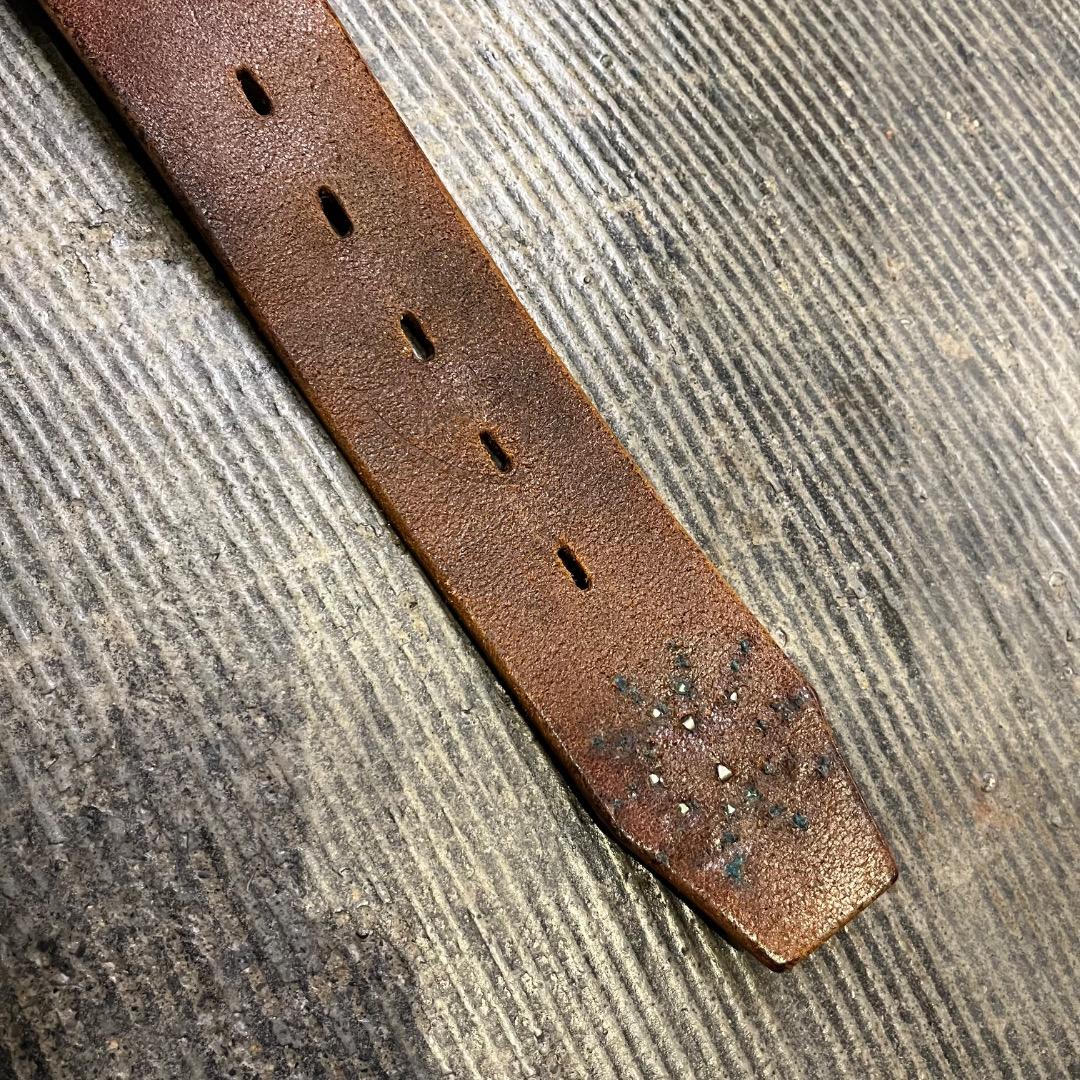 solid brass htc レザー ベルト ヴィンテージ ネイティブ 32