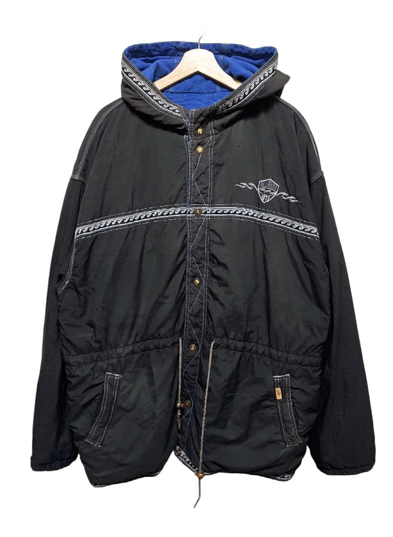90s ビラボン インディゴダック × ナイロン リバーシブルジャケット
