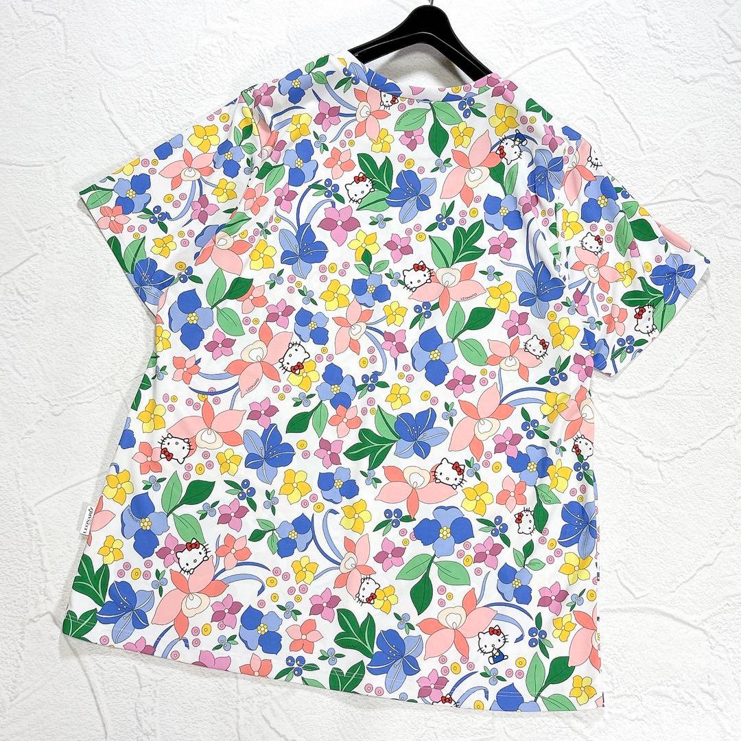t*せ様 2024✨レオナール ハローキティ 大きいサイズ カットソー 花柄 ト