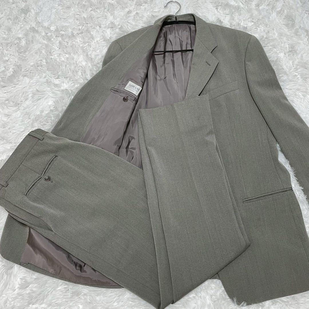 ARMANI COLLEZIONI グレー スーツ XL ヴィンテージ 3ボタン