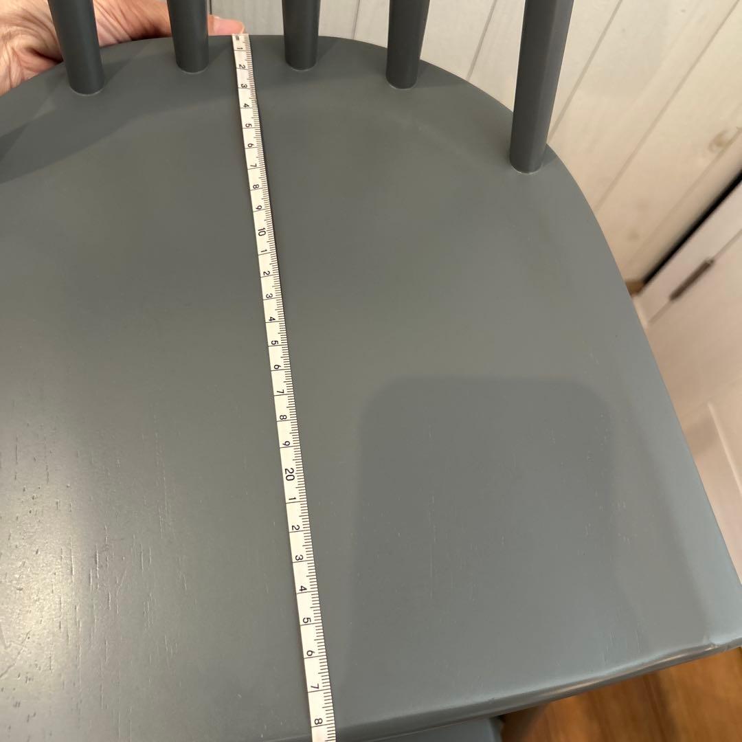 ベルメゾン　キッズ　ウィンザーチェア　チャコールグレー