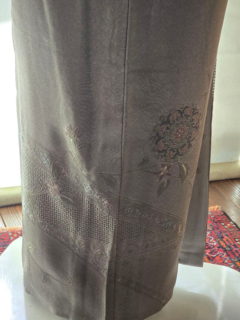 汕頭刺繍　４点フルセット　蘇州刺繍　高級訪問着　トールサイズ　唐織　高級袋帯