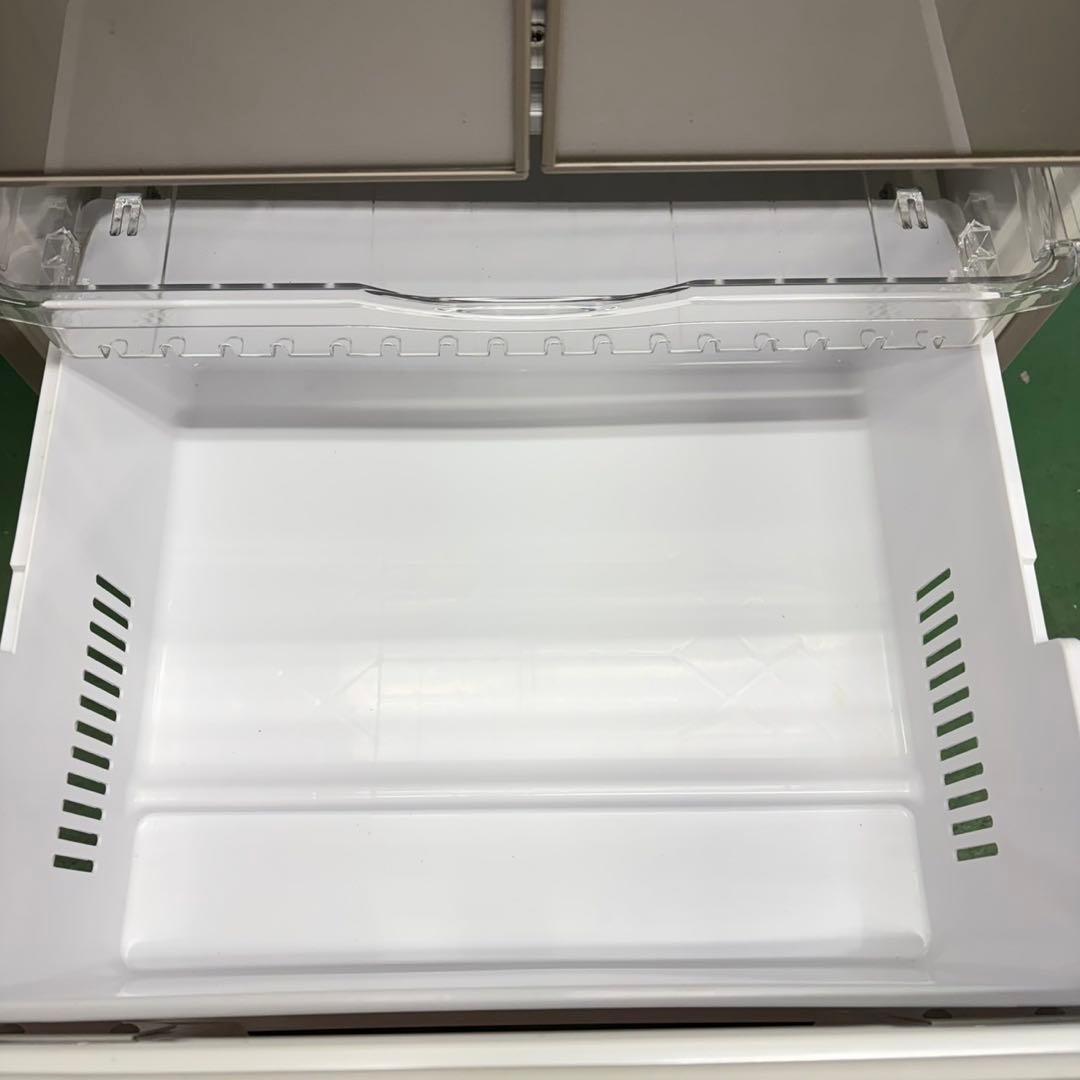 704 保証　鏡面　大型冷蔵庫　400L強 極美品　右開き　自動製氷機　5ドア