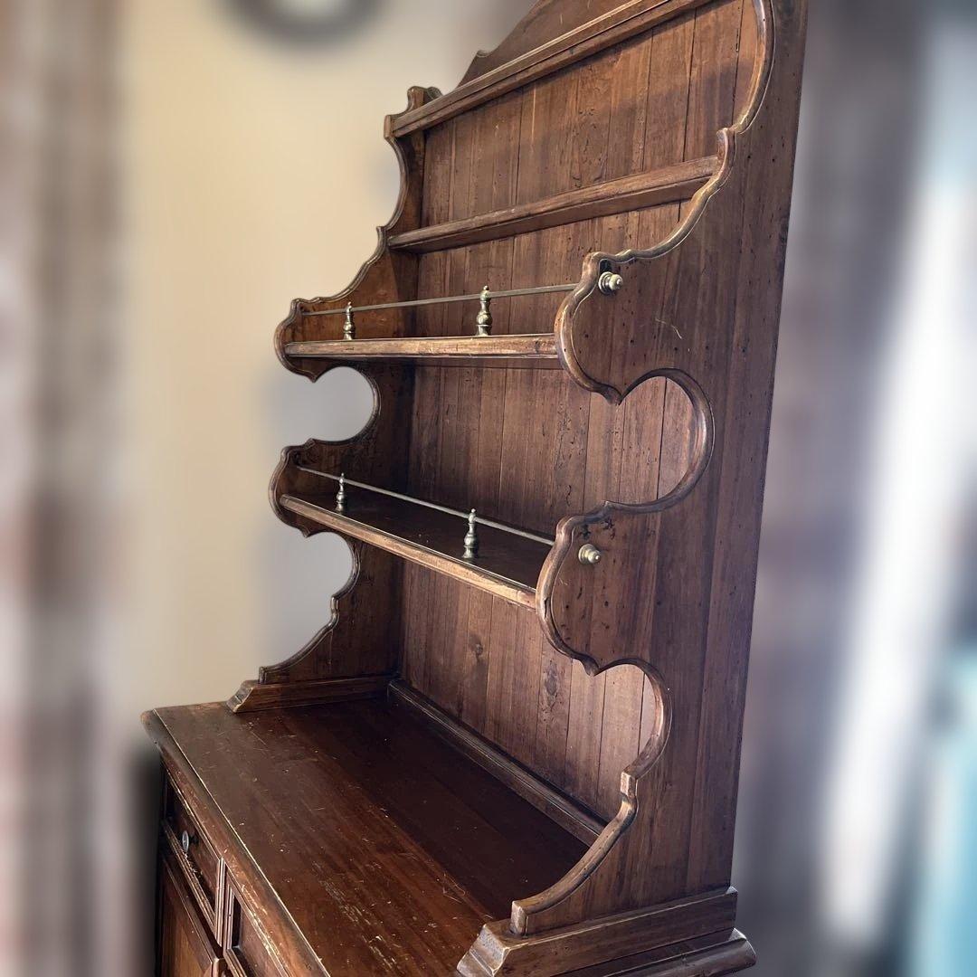 英国アンティーク　カップボード　飾り棚