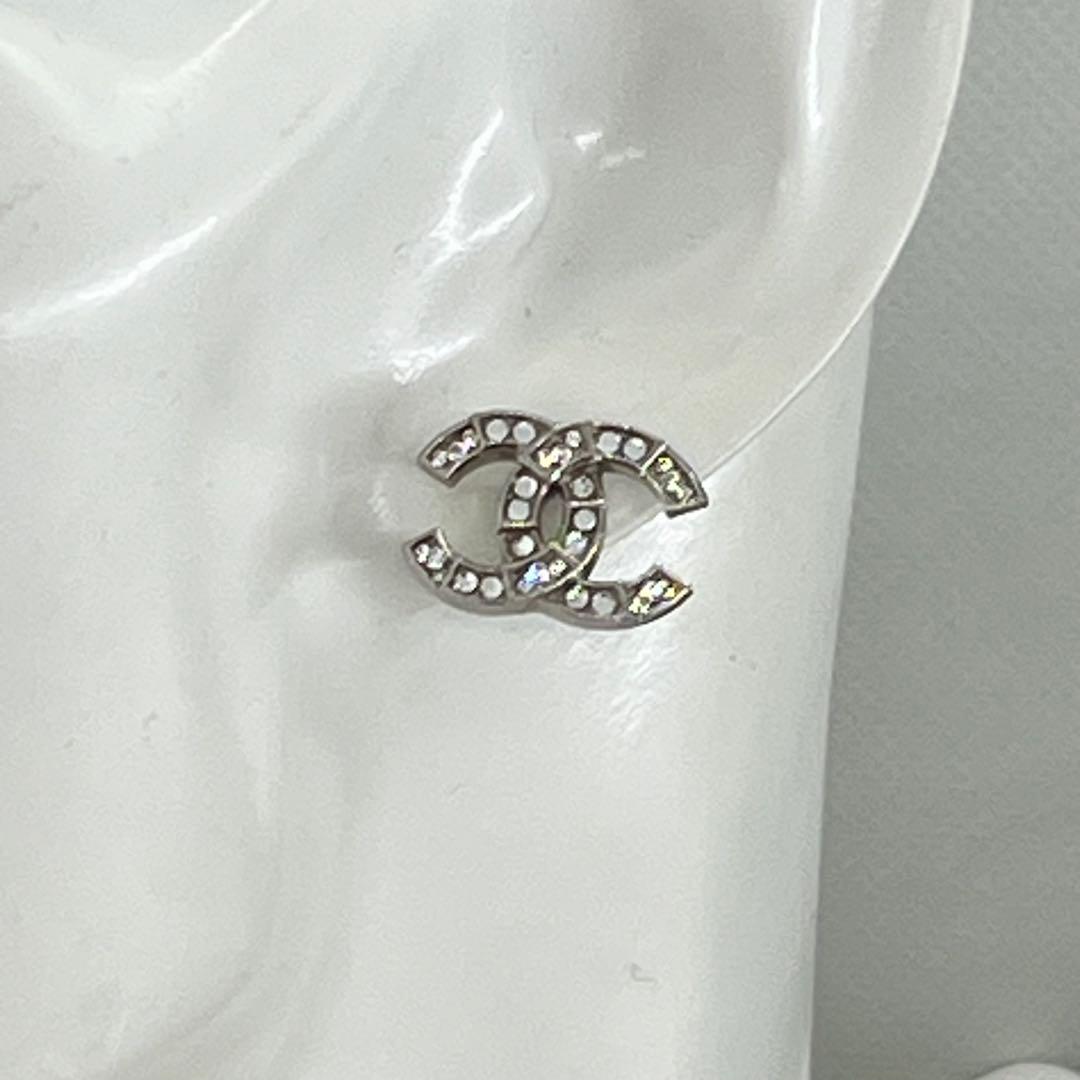 CHANEL ココマーク C20 A ラインストーン キラキラ ピアス 0619