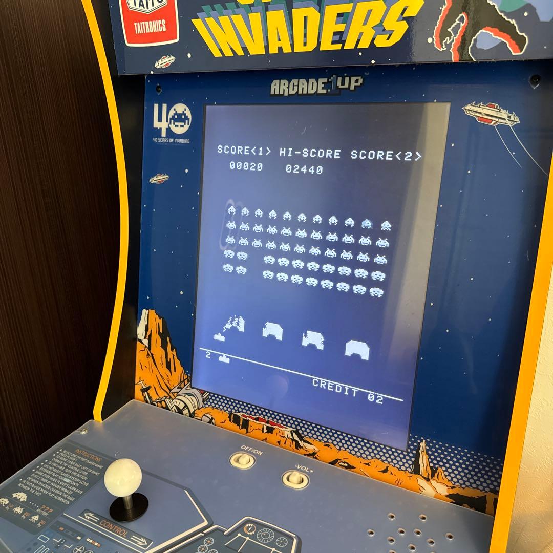 【美品】ARCADE1UP スペースインベーダー 40周年記念モデル　TAITO