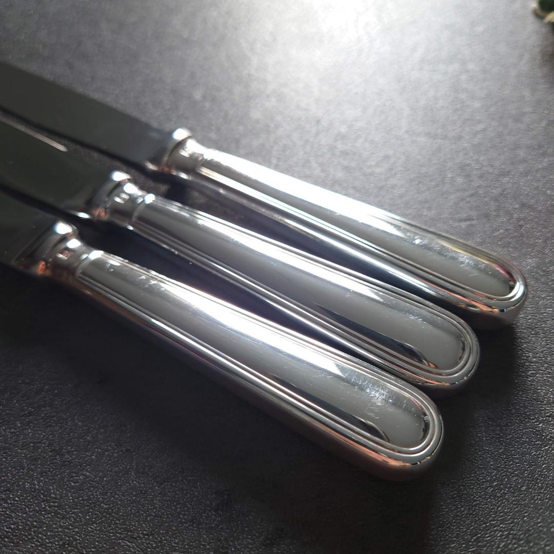 美品 クリストフル アルビ デザートナイフ 3点