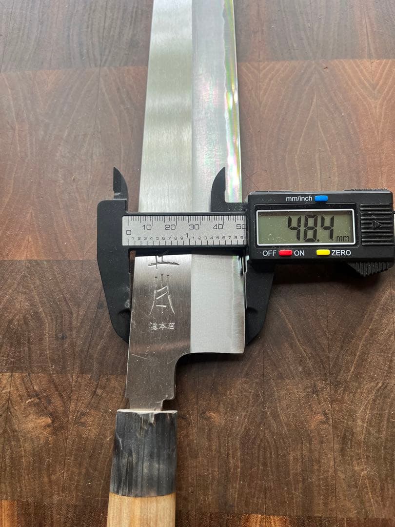 正本 総本店 薄刃 包丁 玉白鋼 195mm 和包丁　本職　白紙