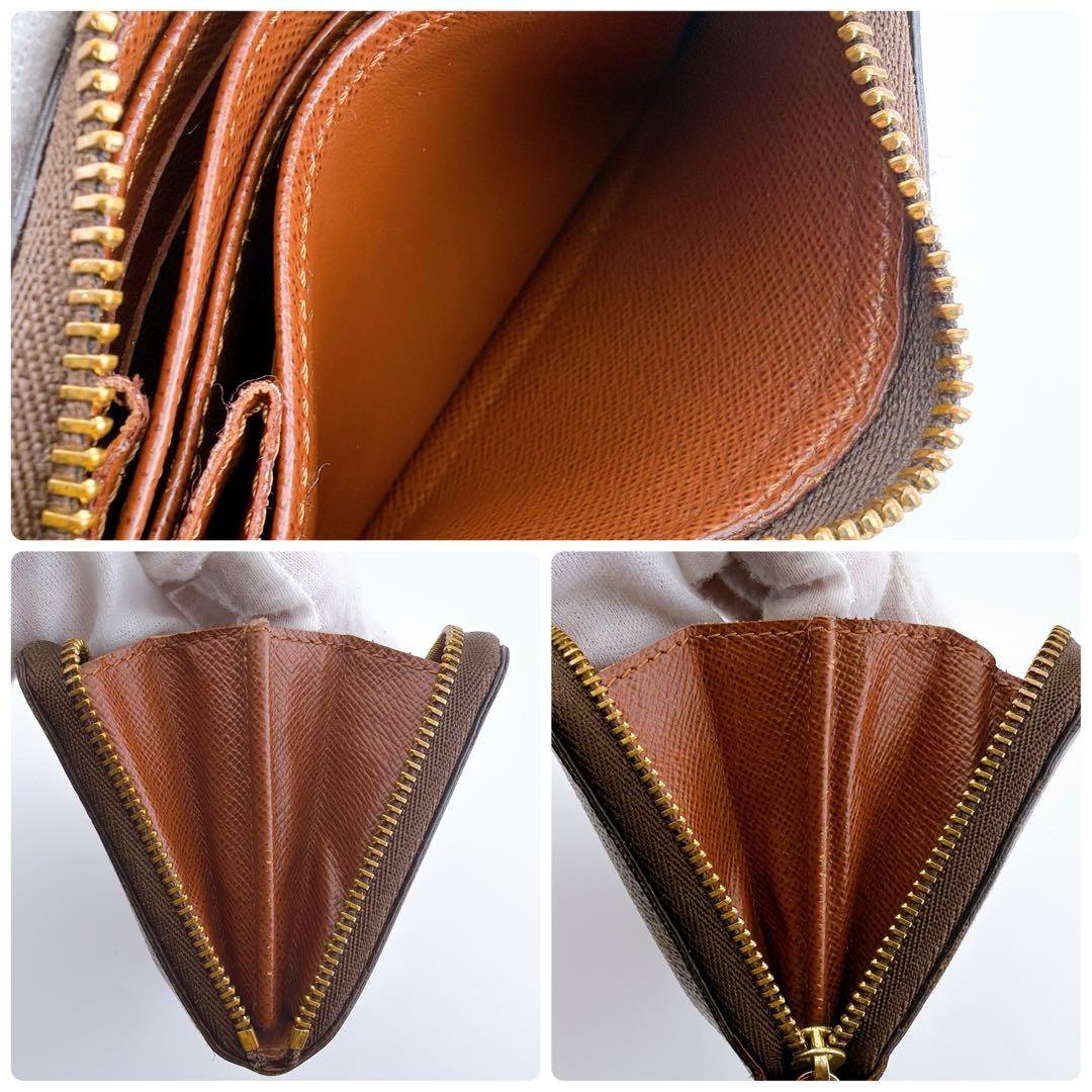 【美品】ルイヴィトン モノグラム ジッピーパース 小銭入れ ブラウン