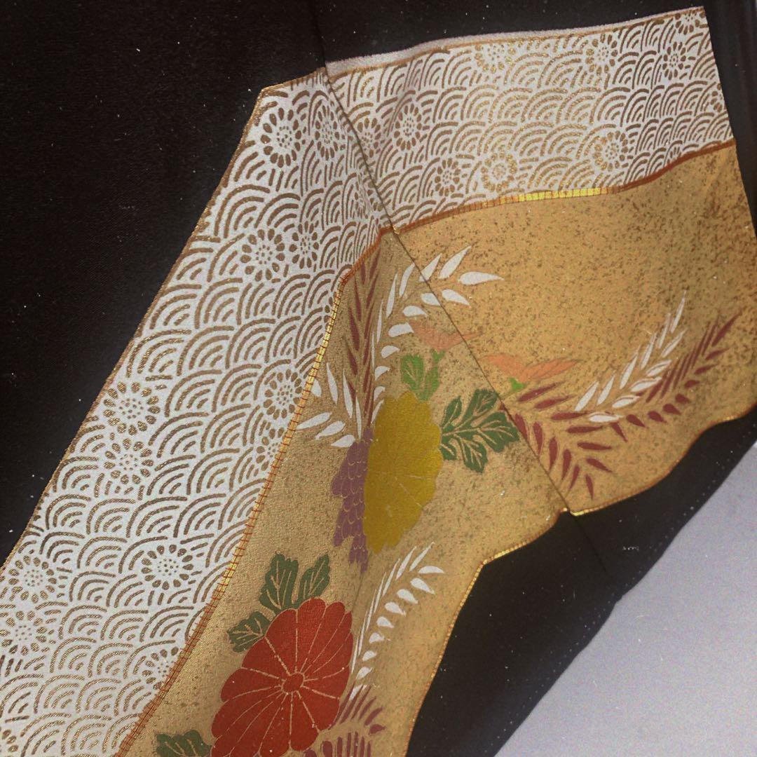 最終価格　黒留袖　袋帯　￼ 4点フルセット　結婚式　比翼仕立て　礼服　着物