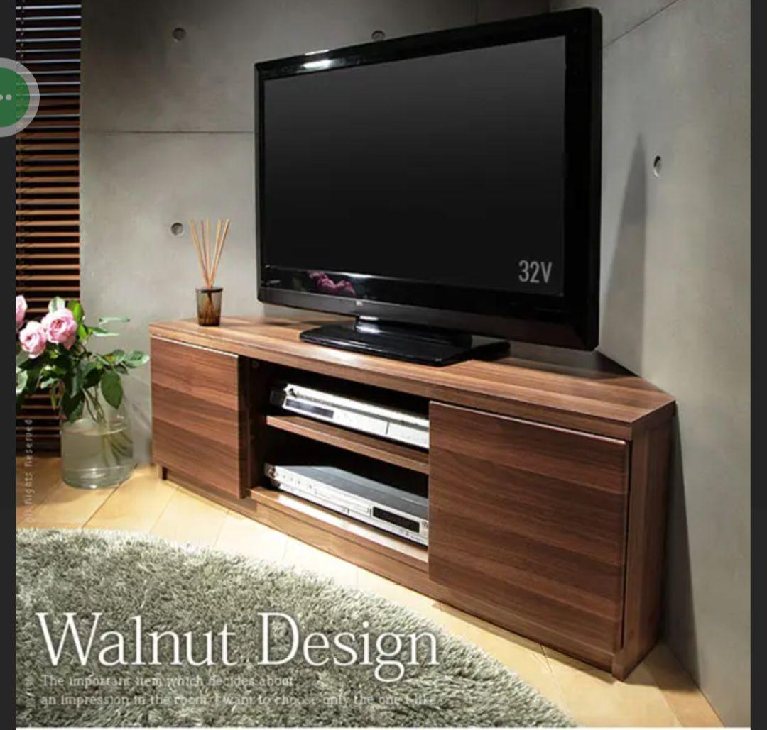 【※様限定】テレビ台　110　テレビボード　角　コーナー　ブラウン