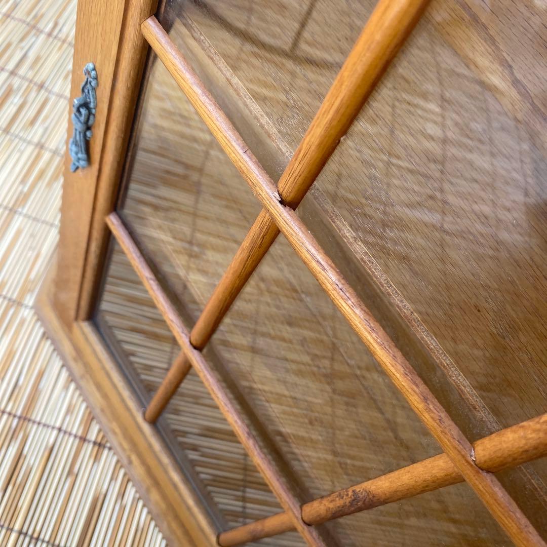 ヴィンテージ 壁掛け ウォールキャビネット ガラスケース