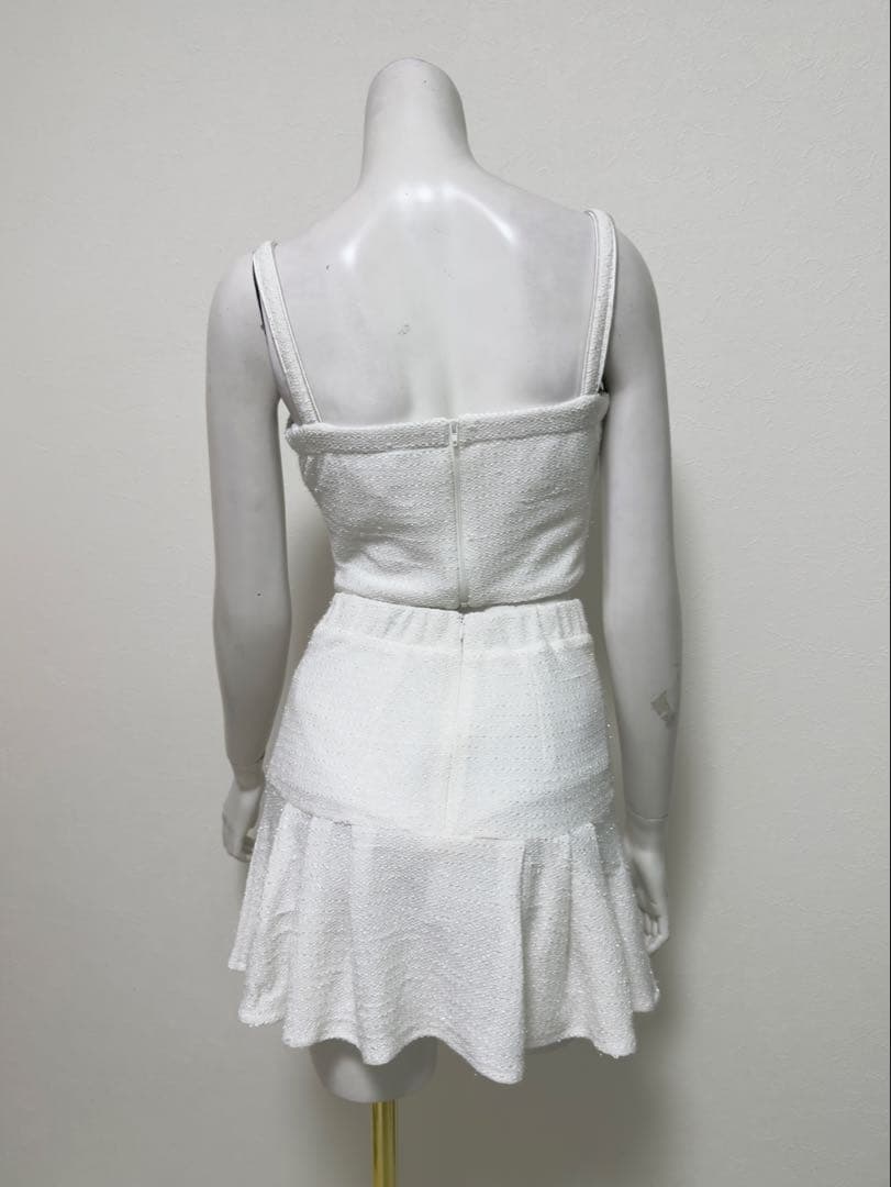 anストレッチありセットアップ・ツイードドレス