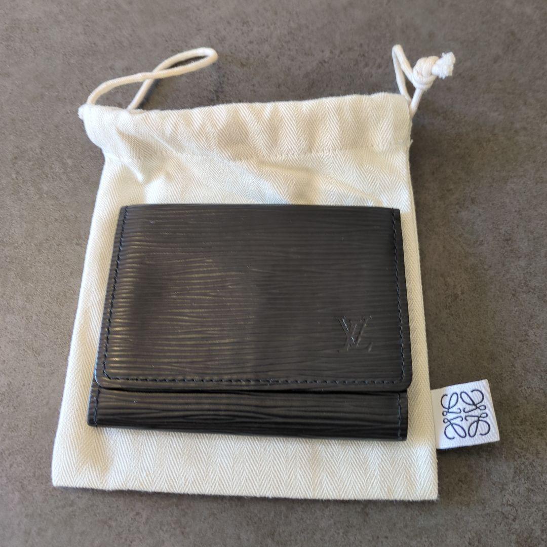 ト*う様 【LOUIS VUITTON】カルトドゥヴィジット エピ ノワール 名