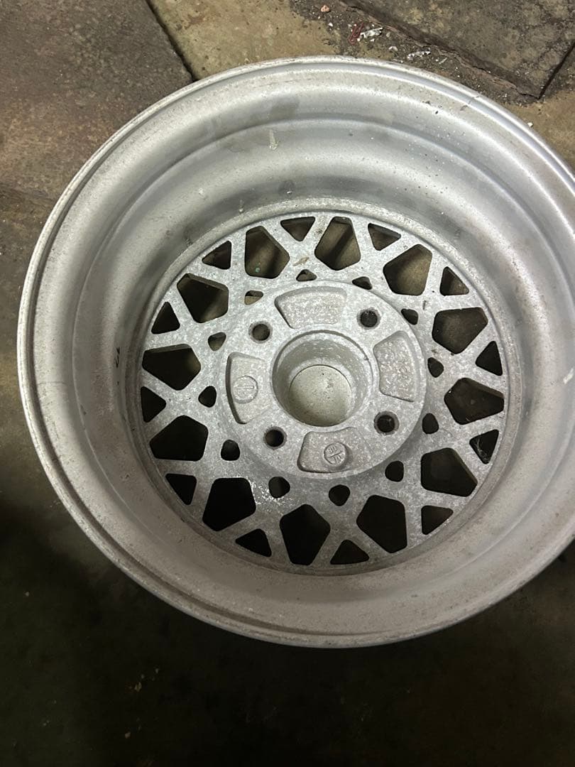 メッシュデザインホイール 13インチ ゴールド シルバー 希少 当時物