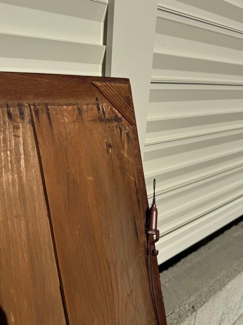 【状態良好】アサヒビール リボンシトロン アンティーク鏡 木枠ミラー 昭和レトロ