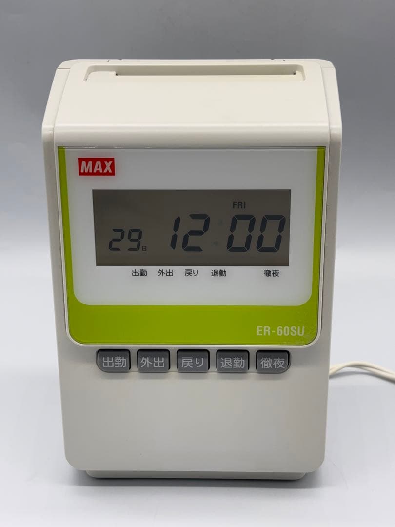 【動作OK】MAX 電子 タイムレコーダー ER-60SU -451-
