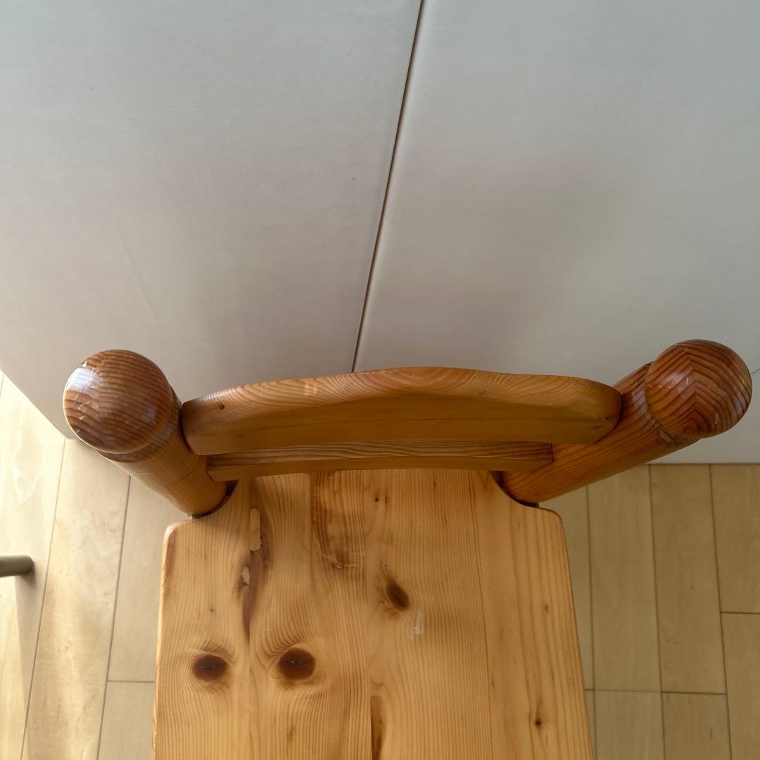 カントリーチェア　パイン材　無垢材　天然木　丸脚　ろくろ脚　北欧　英国