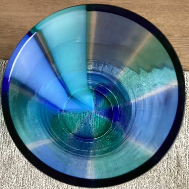 アンティーク　ベネチアンガラス　ムラーノガラス 花瓶 H34cm