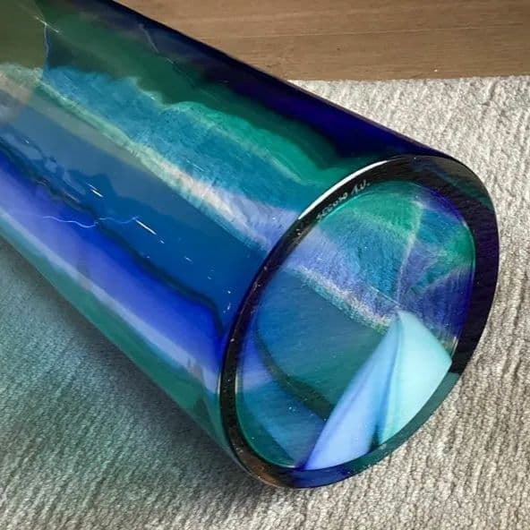 アンティーク　ベネチアンガラス　ムラーノガラス 花瓶 H34cm