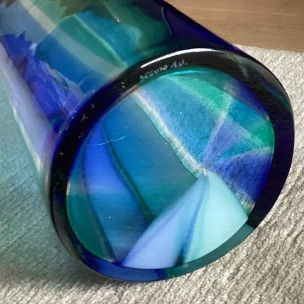 アンティーク　ベネチアンガラス　ムラーノガラス 花瓶 H34cm